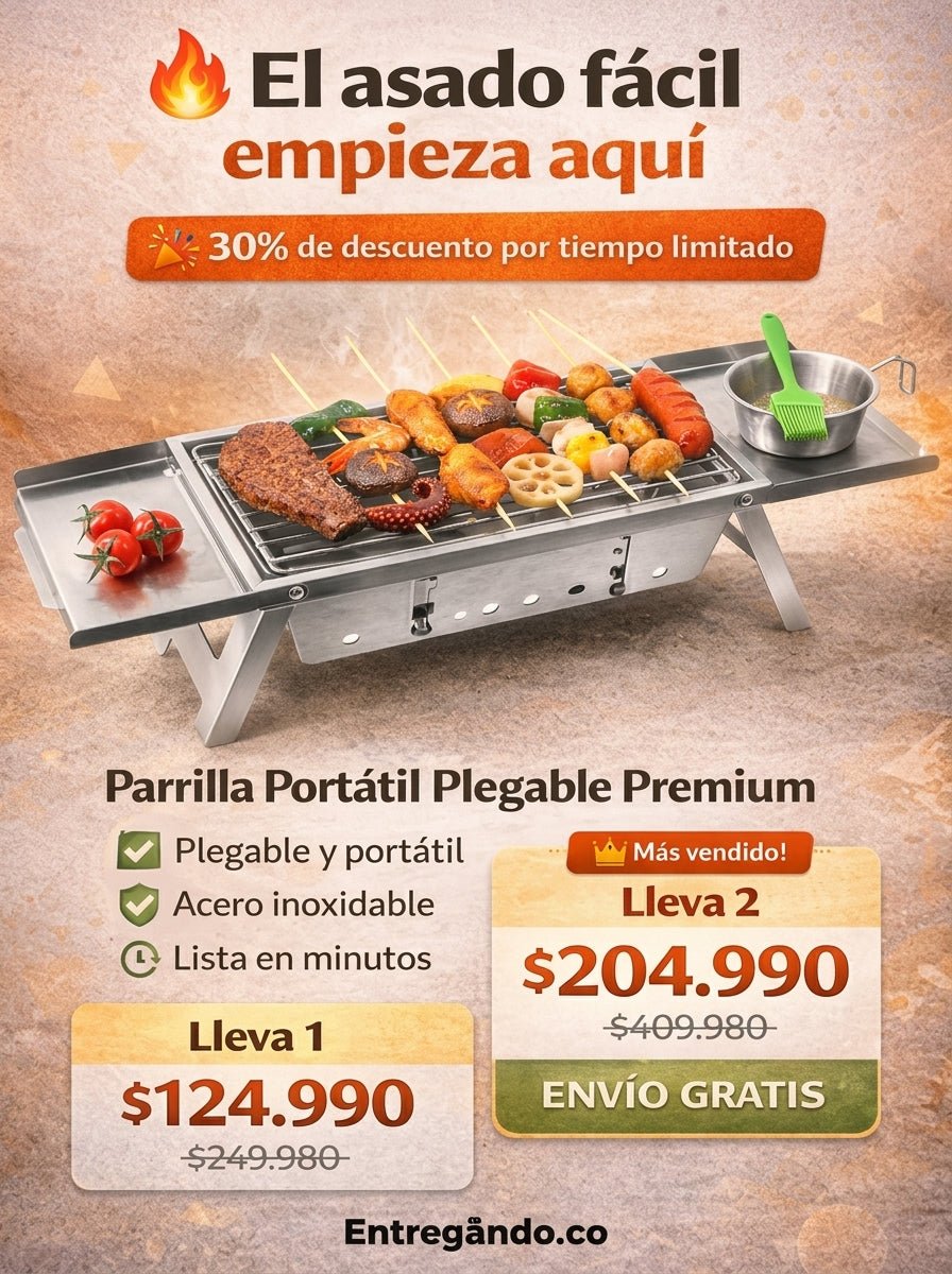ASADOR PORTATIL - El Asador Portátil Definitivo para Paseos y Familia