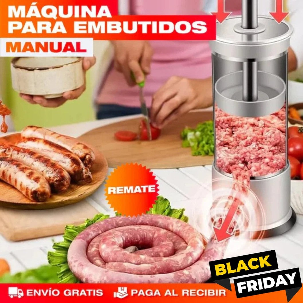🥩 Embutimax – Embutidora de Carne 4 Boquillas - 4