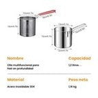 Olla freidora de 1,2L en acero inoxidable 304 alemán - 8