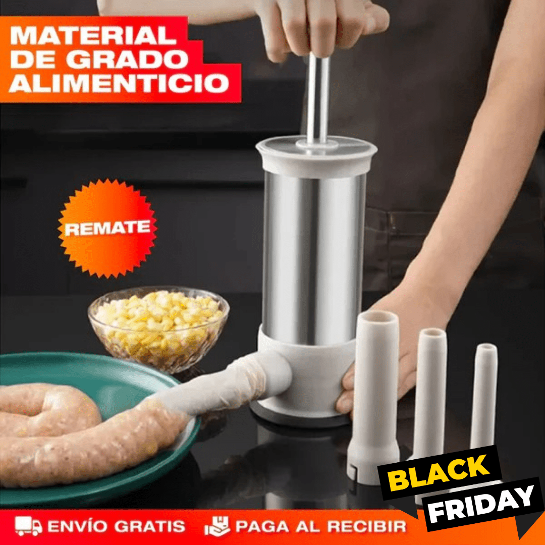 🥩 Embutimax – Embutidora de Carne 4 Boquillas