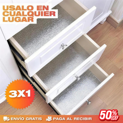 Papel Aluminio Adhesivo para Cocina