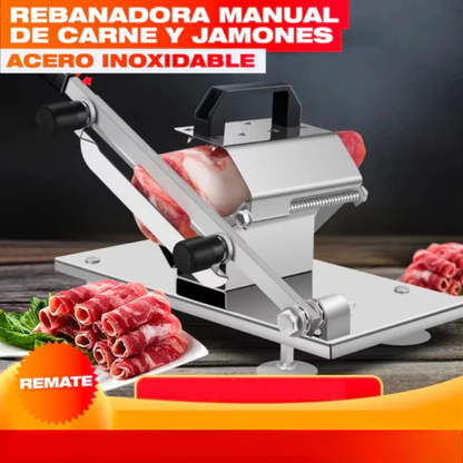 Rebanadora Manual de Carne y Jamones