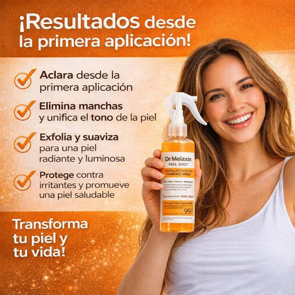 Dr Melaxin: Tratamiento despigmentante a base de Cúrcuma en Spray