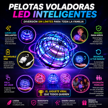 FlyNova: Pelotas Voladoras LED Inteligentes - Imagen 2