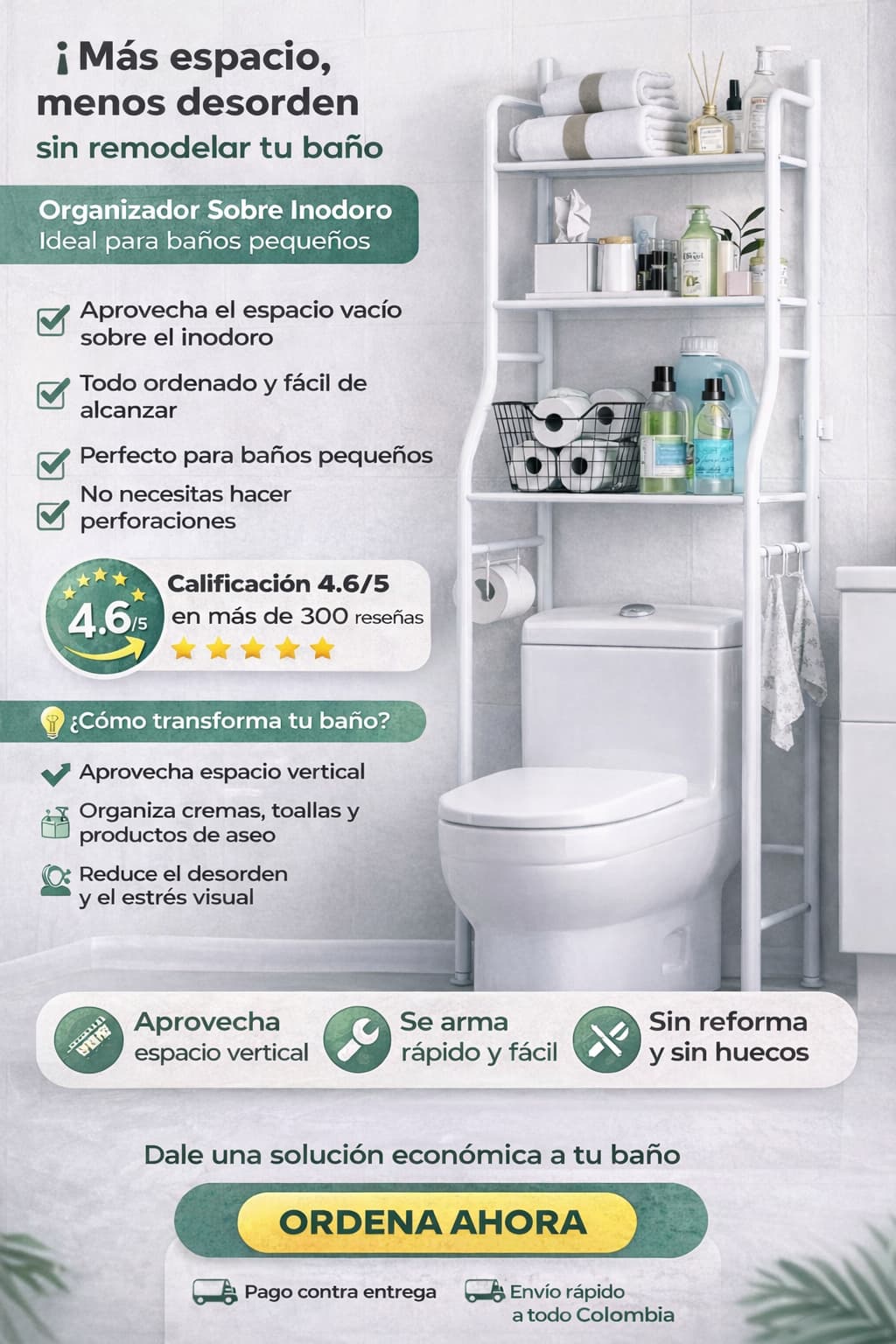 Organizador De Baño 3 Niveles