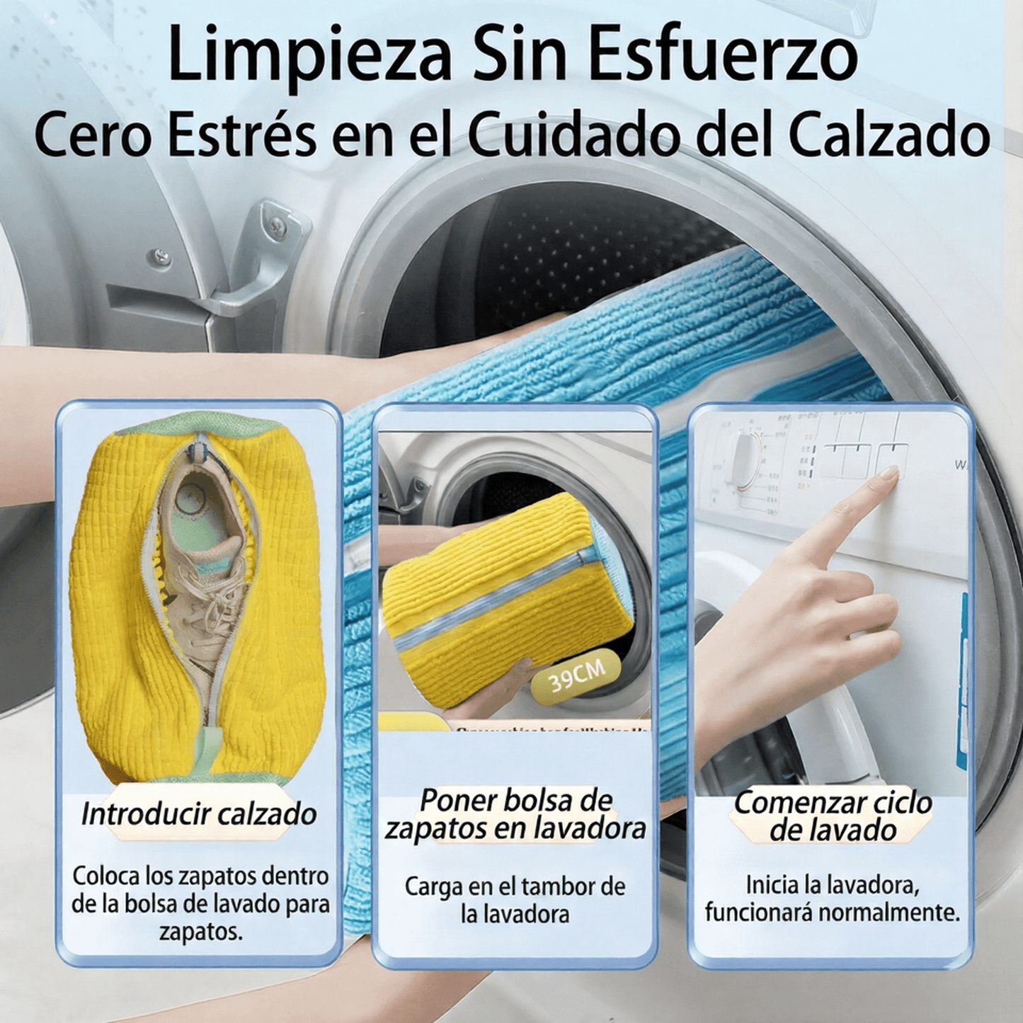 TenisClean – Funda Protectora Para Lavar Tus Tenis Sin Daños