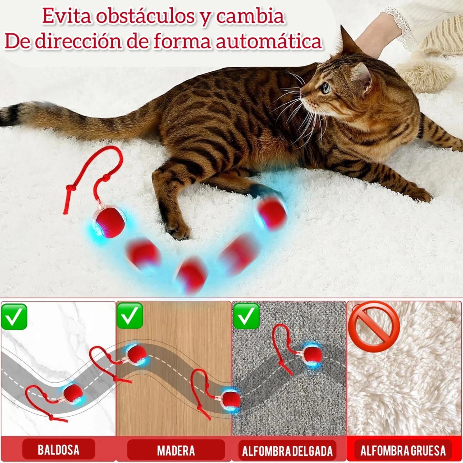 Pelota Interactiva Inteligente para Gatos - Imagen 2