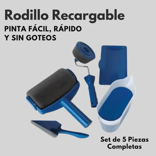 Rodillo Recargable 5 Piezas - Acabados Perfectos - 1