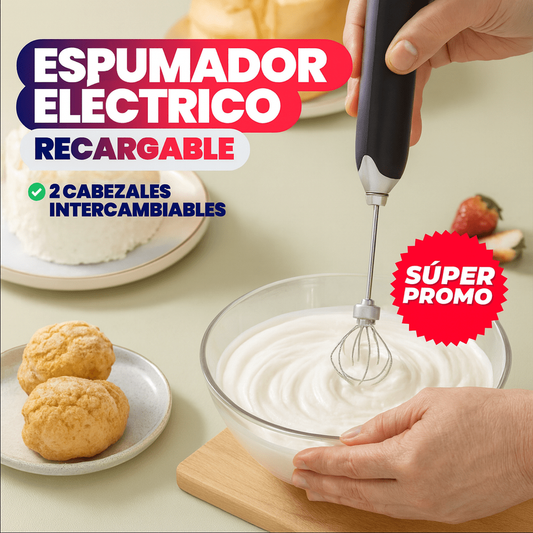 ESPUMADOR DE LECHE MULTIFUNCIONAL RECARGABLE - 1