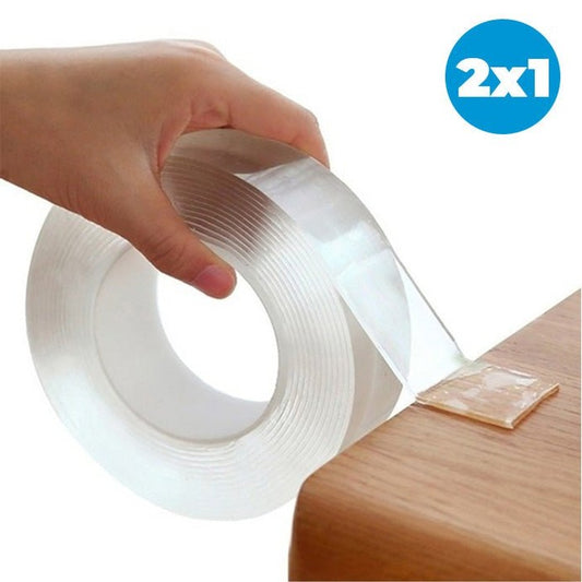 PROMO 2x1 Cinta Doble Faz Lavable Y Reutilizable - 1