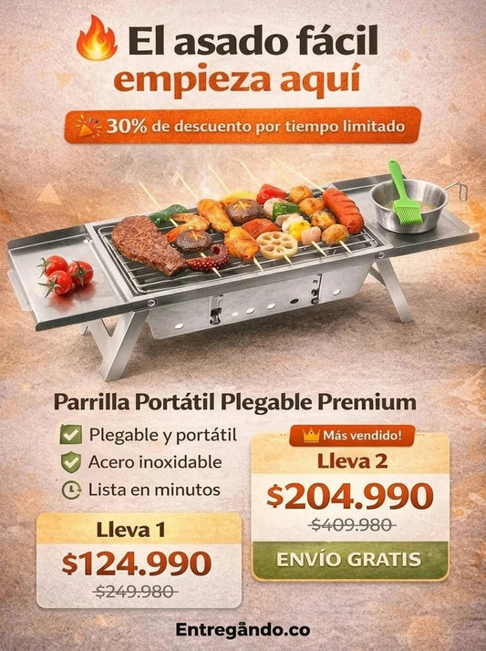 ASADOR PORTATIL - El Asador Portátil Definitivo para Paseos y Familia - 1