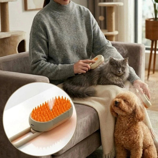 Cepillo Premium para Mascotas con Vapor - 1