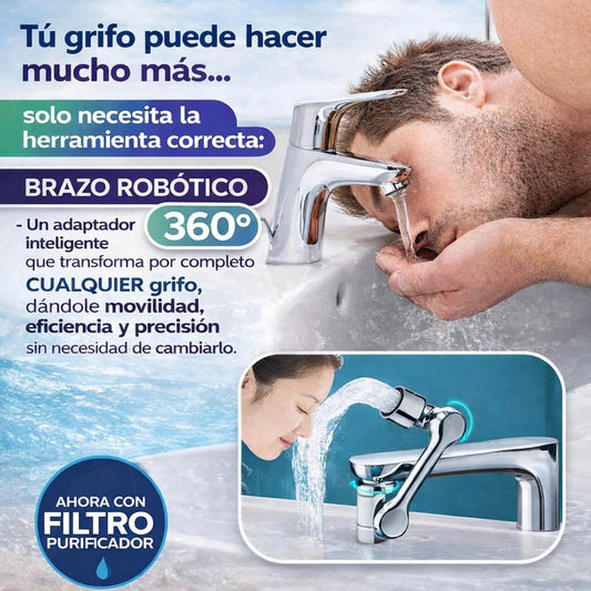 BRAZO ROBÓTICO GIRO 1080° ACERO INOXIDABLE DE VERDAD - 1