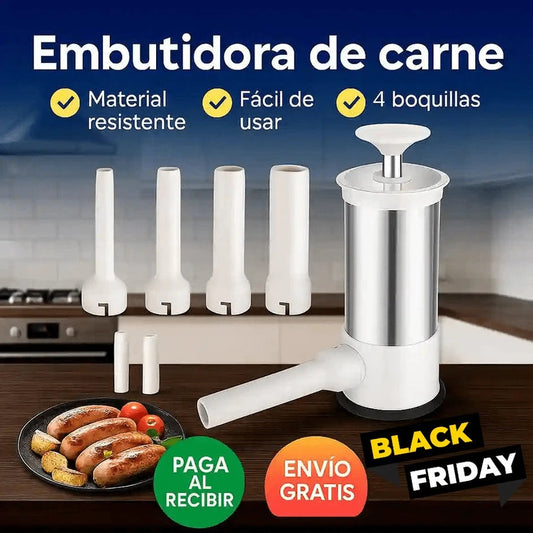 🥩 Embutimax – Embutidora de Carne 4 Boquillas - 1