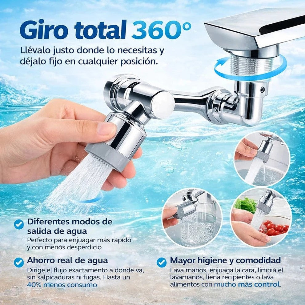 BRAZO ROBÓTICO GIRO 1080° ACERO INOXIDABLE DE VERDAD - 2