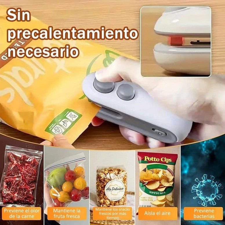 🔥Mini sellador de bolsas con cortador e imán✨ - 2