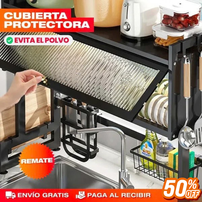 Escurridor De Platos Con Almacenamiento - 3