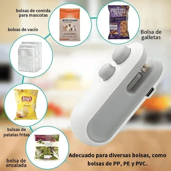 🔥Mini sellador de bolsas con cortador e imán✨ - 3