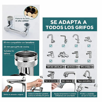 BRAZO ROBÓTICO GIRO 1080° ACERO INOXIDABLE DE VERDAD - 3