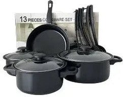 CasaChef – Ollas Negras 13 Piezas de Alta Calidad - 3