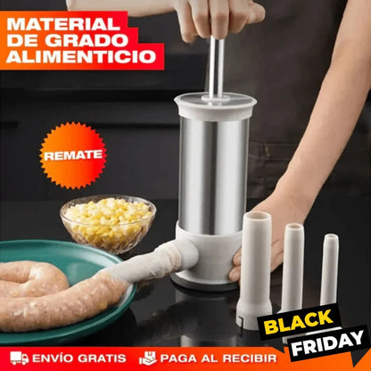 🥩 Embutimax – Embutidora de Carne 4 Boquillas - 3