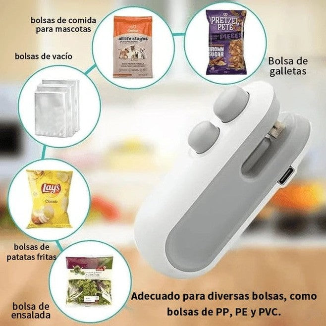 🔥Mini sellador de bolsas con cortador e imán✨ - 3