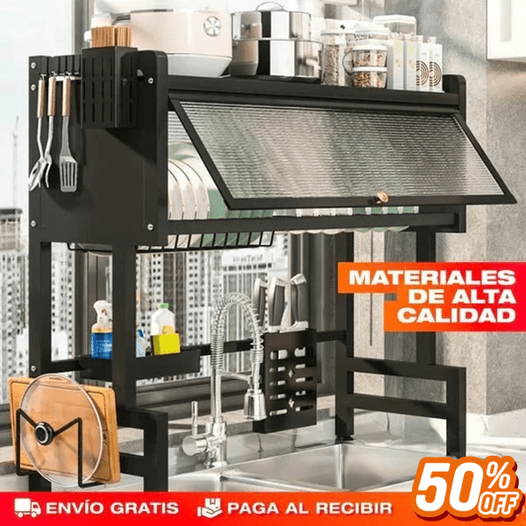 Escurridor De Platos Con Almacenamiento - 4