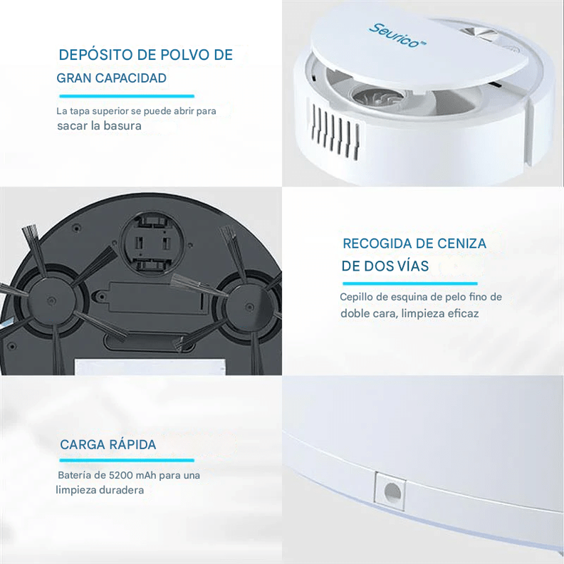AutoClean Pro -🧹Aspiradora robot Seurico - 4
