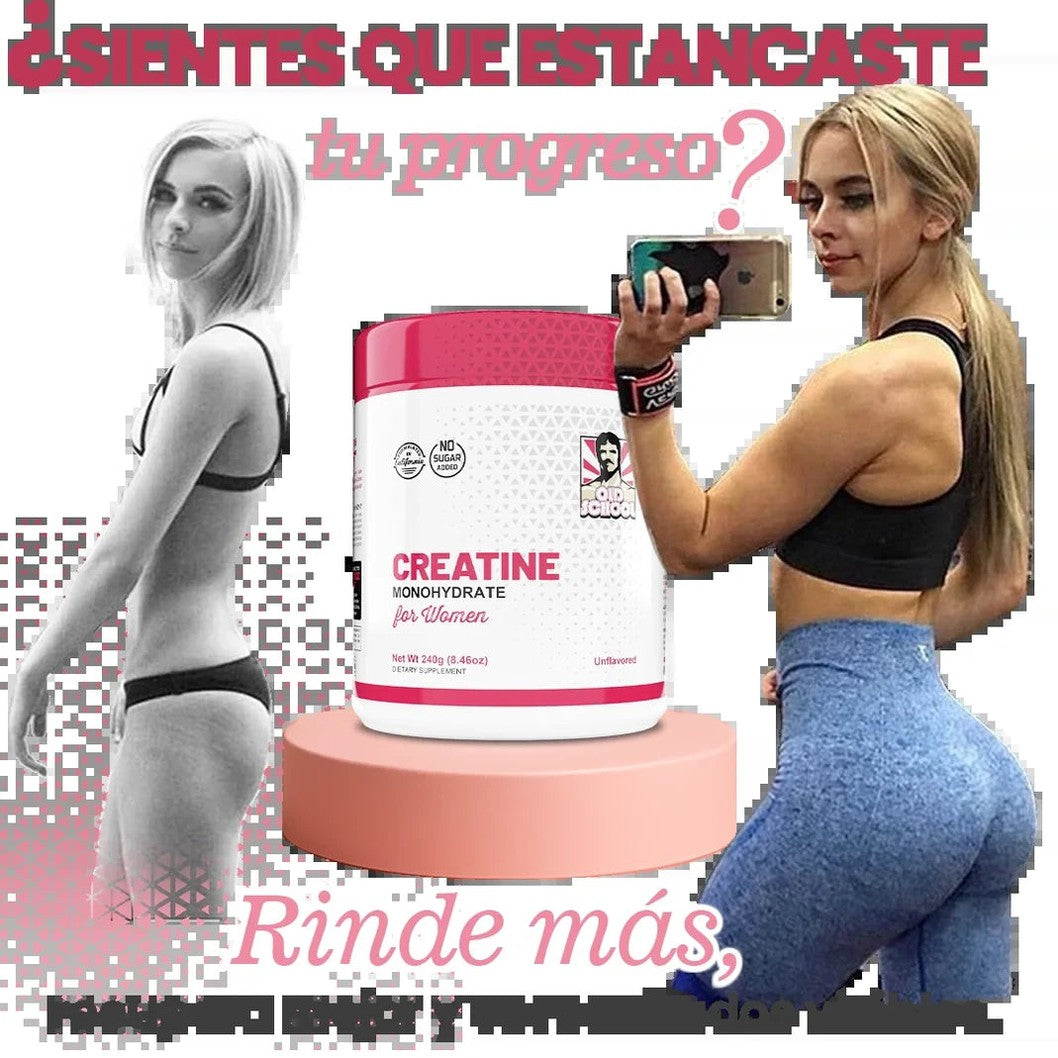 Old School Creatina + Colágeno - Aumento Glúteos - 4