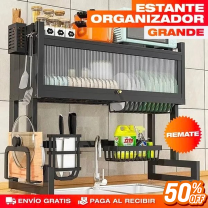 Escurridor De Platos Con Almacenamiento - 5