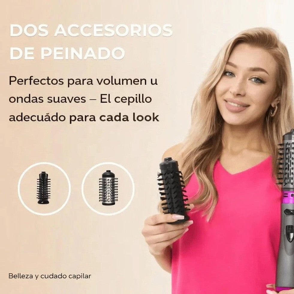 Cepillo giratorio 360° - seca, alisa y da volumen en un solo paso. - 5