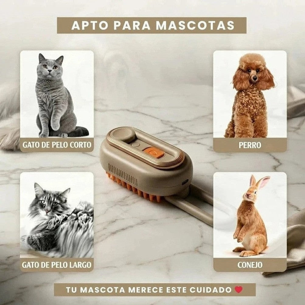 Cepillo Premium para Mascotas con Vapor - 6