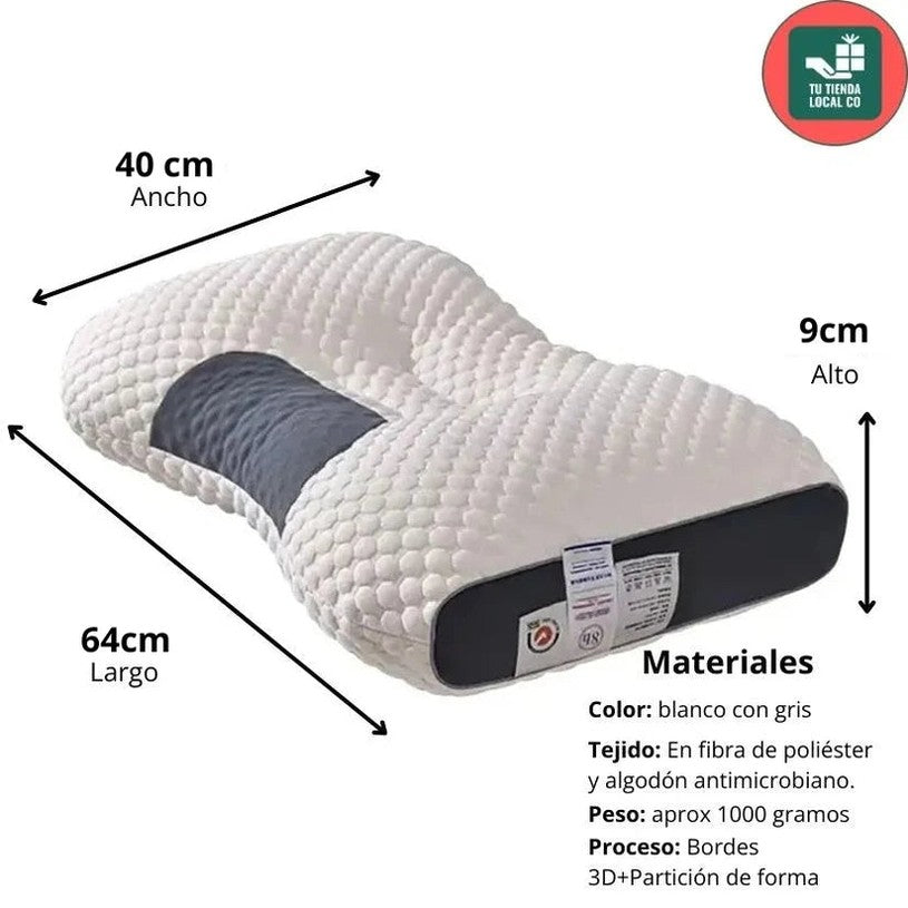 DELUXE ERGONOMIC PLUS Almohada Ortopedica 3d Con Alineación Cervical Perfecta - 9
