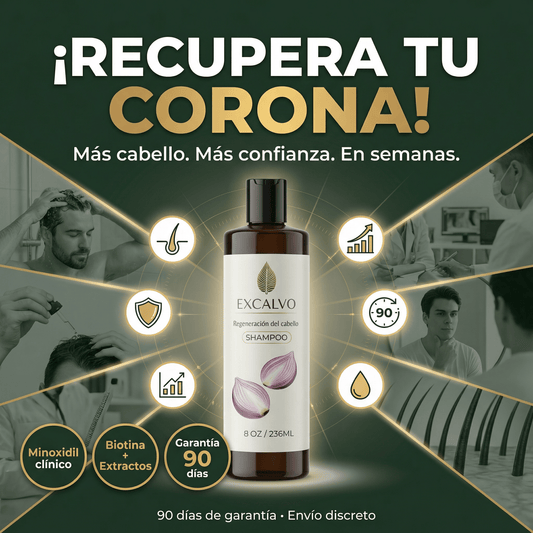 EXCALVO💆‍♂️ shampoo nutricional de cebolla🧅 canela y gengibre 🌿